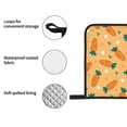 thumbnail image 4 of Honeii Love Carrot Pattern Oven Mitts and Pot Holders, Silicone Oven Gloves,500 F Heat Resistant Oven Mitts Sets, 4PCS, 4 of 6