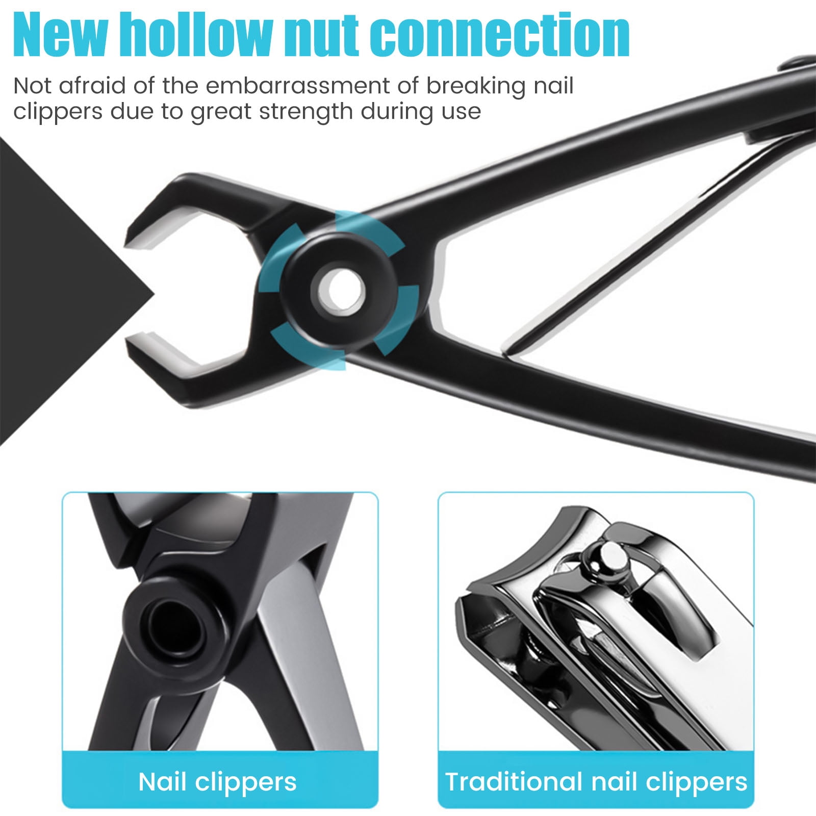 Ingrown Toenail Clippers Kit Stainless Steel Ingrown Toenail Removal Kit Professional Toenail Clippers Set for Ingrown and Thick Nail Toe Nail Cutter for Adults and Seniors