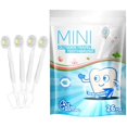 thumbnail image 1 of wonima02 5 in 1 Mini Disposable Toothbrushes with Toothpaste + Floss + Pick + Tongue Scraper | Travel Size | Individually Wrapped | Soft Set for Work or Travel (Iced Lemon, 26 pcs), 1 of 1
