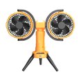 thumbnail image 1 of Ventilador de camping multifuncional con luz LED y dos cabezales para tienda de campaña, 1 of 8