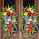 thumbnail image 4 of Guirnaldas de flores simuladas para puerta con corona floral y lazo grande creativo para puerta de entrada con flores colgantes, decoraciones para árboles, anillo de hierba, 4 of 9