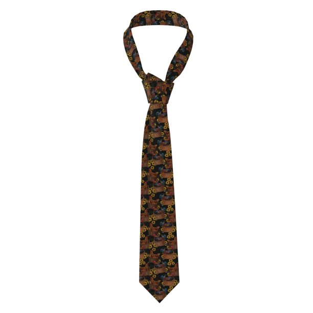 Balery Chicken Rooster Corbata Clásica de Seda para Hombre, Corbata Tejida Jacquard, Corbatas Formales para Negocios y Bodas