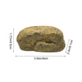 thumbnail image 3 of Ohmyroo Simulated Stone Key Hider 4-Inch Realistic Rock Storage Box with Hidden Compartment for Home Security Brown, 3 of 6