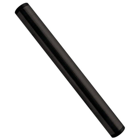 Westbrass D419-62 1-1/4" OD x 12" Double End Threaded Lavatory Sink Drain Extension Tailpiece, Matte Black