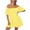 Yellow, variant on Women's Plus Size Summer Dress, Sleeveless One Shoulder Knit Dress, Knee Length Casual Dress for Beach Vacation