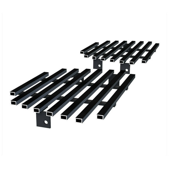 APS Premium Stainless Steel Black 8x6 Horizontal Billet Grille Compatible with Chevy Avalanche Suburban Tahoe 2007-2014 Tow Hook N19-J76466C