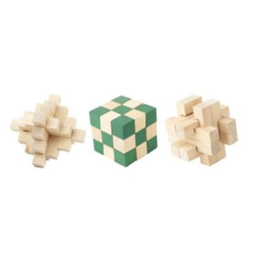 3 pack wooden puzzles