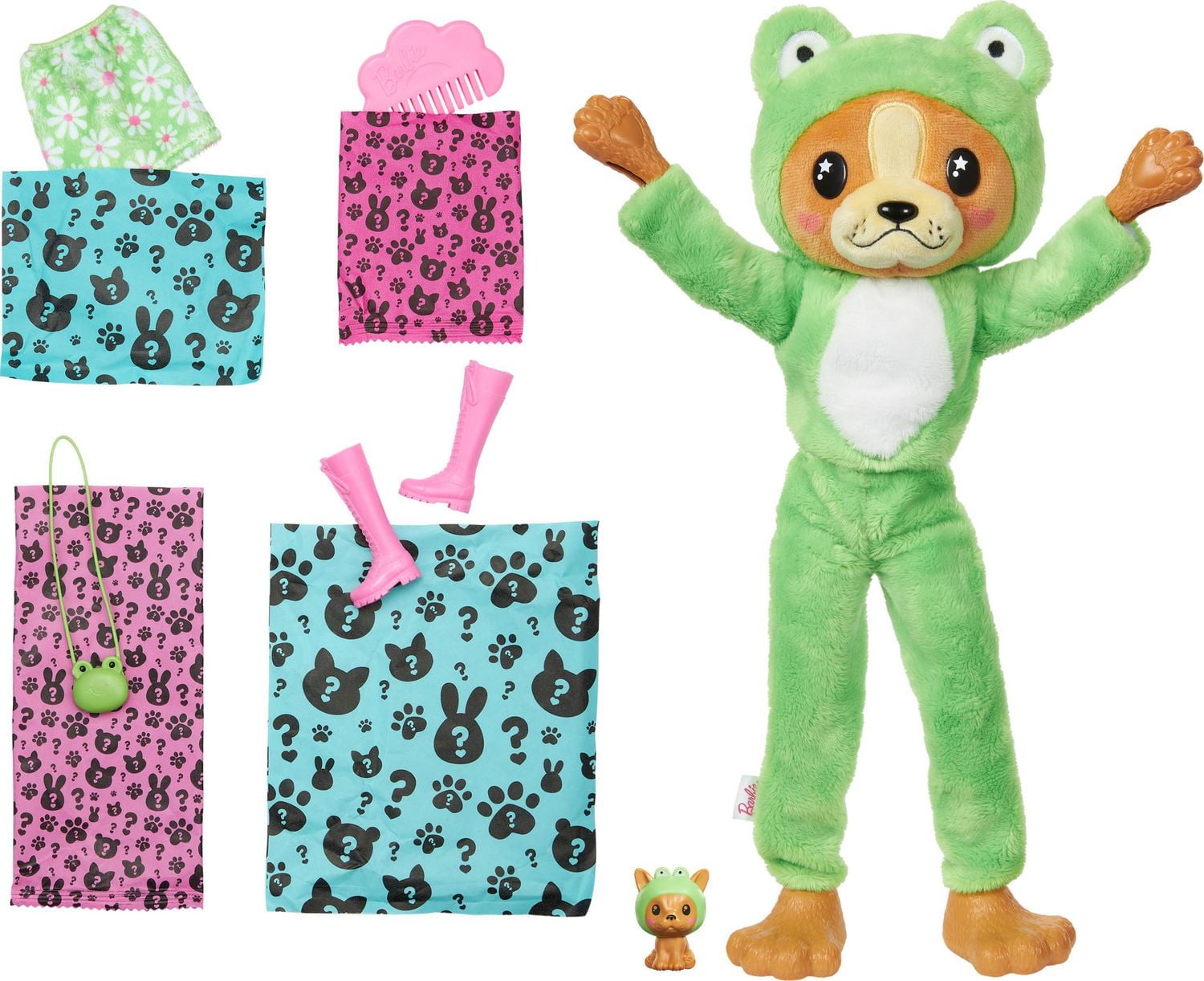 Barbie Cutie Reveal Doll - Green Frog