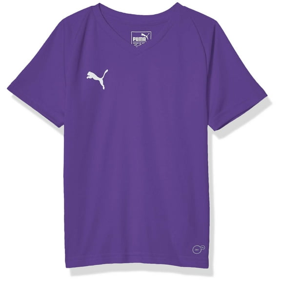 PUMA Unisex Liga Core Jersey Youth - Prism Violet/White - Medium