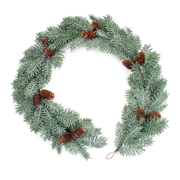 Home Decorative Pine Garland (Set of 2) 5'L Plastic
