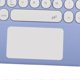 thumbnail image 4 of Clavier tactile sans fil, touches rondes, design ergonomique, ultra fin, intelligent, tactile, pour tablettes, ordinateurs portables, violet, 4 of 4