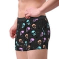 thumbnail image 2 of Fotbe purple cyan brown Skull Calzoncillos Tipo Boxer con Bolsa de Soporte Total para Hombre, X-Temp Fresco, Transpirable y de Secado Rápido-Medium, 2 of 5