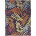 thumbnail image 2 of Nourison Aloha Outdoor Navy Multicolor 9' x 12' Area Rug (9x12), 2 of 9