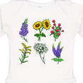 thumbnail image 4 of Inktastic Group of Beautiful Wildflowers Boys or Girls Long Sleeve Baby Bodysuit, 4 of 5