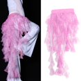 thumbnail image 2 of Ladies Belly Dance Hip Scarf Belt Skirt Latin Dance Chiffon Sequins Tassel Skirt Pink, 2 of 8