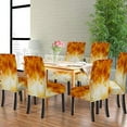 thumbnail image 2 of Dining Chair Covers Set of 6 Dining Room Chair Cover Falling Maple Leaves Autumn Detachable Washable Stretch Kitchen Seat Covers Protective for Home,Restaurant,Banquet, 2 of 6