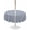 Navy, White, Blue, variant on Outdoor Tablecloth with Umbrella Hole for Patio/Picnic/Party/Camping, Grey Vertical Striped Waterproof Table Cloth Round Cover Washable, Farmhouse Thin Line Stripes (Dia 54")