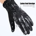 thumbnail image 3 of Joernso 1 Pair Wear resistant Cycling Gloves Warm Fleece Zipper Dual 2 cut Fingers Gloves for Outdoor, 3 of 8