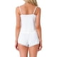thumbnail image 3 of Conjuntos de pijama para mujeres INSPIRE CHIC, ropa de noche sin mangas, top de tirantes con ribete de encaje en forma de V y pantalones cortos, trajes de lencería XS en blanco, 3 of 6