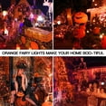 thumbnail image 2 of Luces de Halloween Suddus de 33 pies, 100 LED, color naranja, funcionan con pilas, 2 of 7
