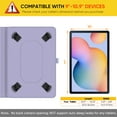 thumbnail image 5 of Fintie Universal Stand Cover for 9" 10" 10.1" - [Hands Free] Multi-Angle Viewing Case with Pocket for 9-10.9 inch TCL, ECOPAD, COOPERS CP10, FEONAL K118, TECLAST Tablet, Lilac Marble, 5 of 9