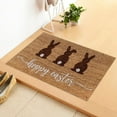 thumbnail image 5 of XEOVHV Happy Easter Decorative Door Mat, Bunny Eggs Welcome Doormat for Indoor Outdoor, Spring Floor Mat Entry Rug Non-Slip Washable for Porch Front Door Entrance 16x24 Inch, 5 of 7