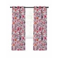 thumbnail image 7 of Spring Floral Blackout Curtains for Bedroom, Modern Watercolor Flowers Botanical Thermal Insulated Kitchen Drapes with Grommets, Light Blocking Window Treatment, 2 Panels 42" x 45", 7 of 7