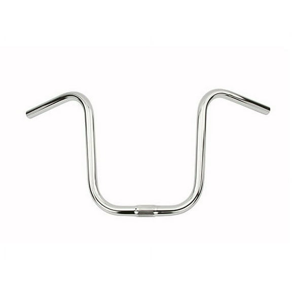 Alta Bicycle U Style 25.4mm Handle Bars, Multiple Sizes and Colors. (Chrome, 11")