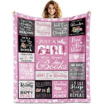 Book Lovers Gifts, Gifts for Book Lovers, Librarian Gifts Blankets 60"x50", Book Lover Gifts for Women, Book Blanket, Gifts for Readers Book Lovers Women, Book Reader Gifts, Book Club Gifts