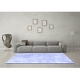 thumbnail image 3 of Ahgly Company Machine Washable Indoor Square Persian Blue Traditional Area Rugs, 3' Square, 3 of 4