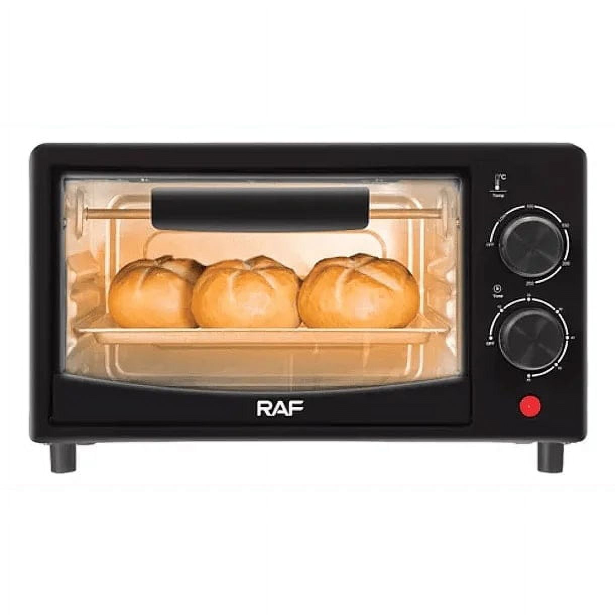 Horno Eléctrico De Mesa Negro Tostador 12L Raf 800W