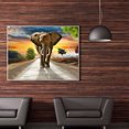 thumbnail image 2 of Mosaico de diamantes de imitación artesanal DIY elefante africano 5D imagen póster diamante pintura FLhrweasw Nuevo, 2 of 9