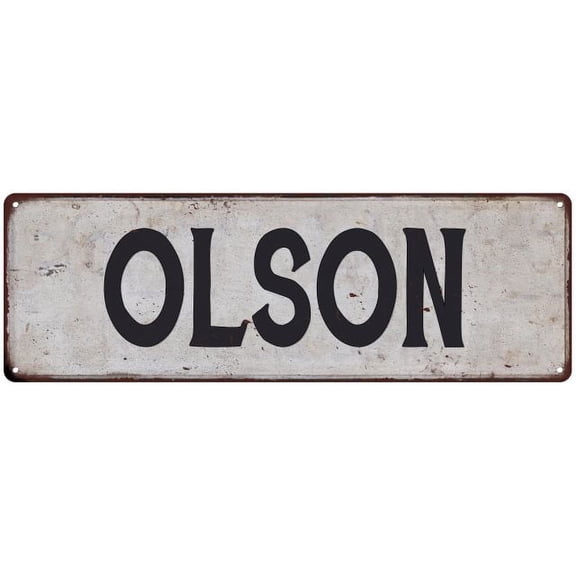 OLSON Vintage Look Rustic Chic Metal Sign 6x18 106180036182