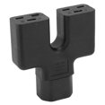 thumbnail image 2 of IEC320 C14 to Dual C19 Power Adapter Copper Conductor PVC Shell Y Type Splitter Power Adapter 125V?250V, 2 of 5