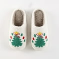 thumbnail image 5 of Fengactive Womens Winter Fall Cute Christmas Embroidered Sherpa Slippers Warm Cozy Foam Indoor House Shoes, 5 of 9