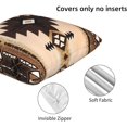 thumbnail image 3 of Western Southwest Aztec Pillow Covers 18x18 Set of 2, Native American Brown Throw Pillow Covers Outdoor Decorative Pillow Case for Couch Bed Sofa Cushion Home Decor, 3 of 6