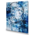 thumbnail image 2 of DESIGN ART Designart "Blue And Cream Shapes Unleashed" Abstract  Canvas Art Print 24 in. wide x 32 in. high, 2 of 5