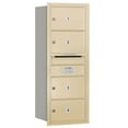 thumbnail image 3 of 10 Door High Recessed Mounted 4C Horizontal Mailbox with 4 Doors and 1 Parcel Locker in Sandstone with Private Access - Rear Loading, 3 of 3