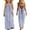 A378 Blue, variant on Xdegoge Linen Chic Kids Summer Boho Dress for Tween Girls Maxi A Line Spaghetti Strap Backless Tie Sundress Classic Striped Flowy Lightweight Cute Beach Vacation Party Holiday Outfit for Teen