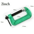 thumbnail image 4 of 1Pc Clamp 1-10 Inch G-Type Clamp Woodworking Fixture Iron Strong Clamp Heavy Duty Jaw Hand Tools Replacement Accessories 2Inch Smile Home, 4 of 8