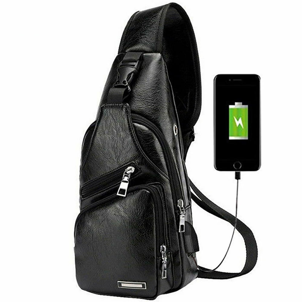 Download Thetoyshedllc - Men Crossbody Chest Backpack Messenger Shoulder Sling Bag Daypack Business Sport ...