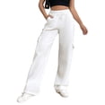 thumbnail image 5 of SWQZVT Womens Cargo Sweatpants Baggy High Waisted Joggers Sweat Pants Athletic Pants with Pockets, 5 of 9