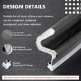 thumbnail image 6 of Koudecy Weather Stripping Door Seal, 40 ft Door Weatherproofing Strip with Kerf Design, V-Shaped Foam Soundproofing Strip for Exterior Windows and Doors, Suitable for Large Gaps, Easy to Install, 6 of 7