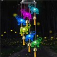 thumbnail image 4 of Toystoory Elefante Windbell lámpara con energía Solar 600mAh iluminación con 6 cuerdas de campana carillón de viento Linda campana eólica luz LED para Iluminación navideña Toystoory HA016028-00, 4 of 6