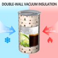 thumbnail image 2 of 20oz Coffee Tumblers Beige Christmas Decoration Pattern Stainless Steel Vacuum Insulated Travel Tumbler Coffee Cups Mug with Lid and Straw with Cleaning Brush for Cold & Hot Drinks, 2 of 5