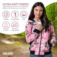 thumbnail image 2 of TrailCrest Women’s Full Zip Up Hoodie Sweatshirt Casual Fashion Sweater Hooded Jacket, 2X, Pink Camo, 2 of 7