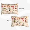 thumbnail image 4 of EasygdpRetro Autum Mushrooms Polyester Fiber Double-Sided Pillowcase,Super Soft,Comfortable And Luxurious Pillowcase,Not Easy To Break Or Deform- 14"X20", 4 of 9