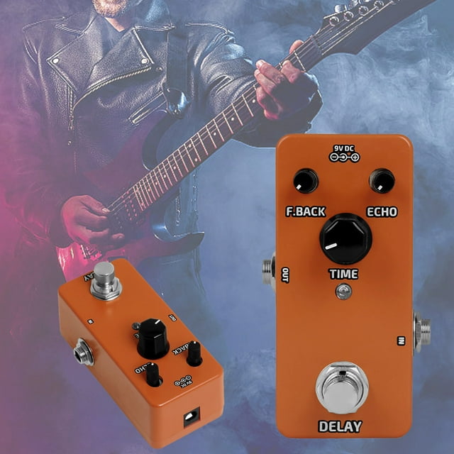 Pédale de Guitare Stéréo Analogique Compacte Processeur d'Effets pour Maison et Performance en Direct Contrôle Facile Design Musicien Portable