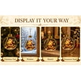 thumbnail image 3 of Glowing Christmas Story Ornament, Light-Up Mini Holiday Scene with Warm LED Light, Festive Keepsake Gift for Home Christmas Party Decoration, 3 of 10
