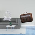 thumbnail image 2 of Figura abstracta de lectora, caja organizadora de joyas de resina y madera, estatua de pensador, coleccionable, diseño hueco decorativo, ideal para bo, 2 of 8